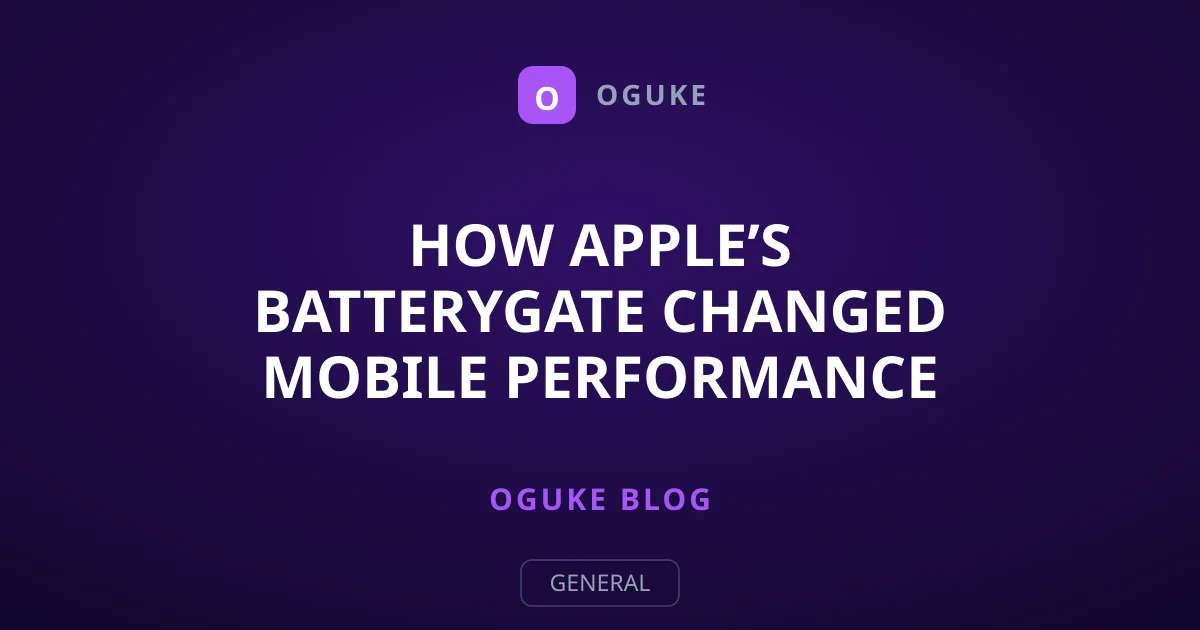 How Apple’s Batterygate Changed Mobile Performance Management